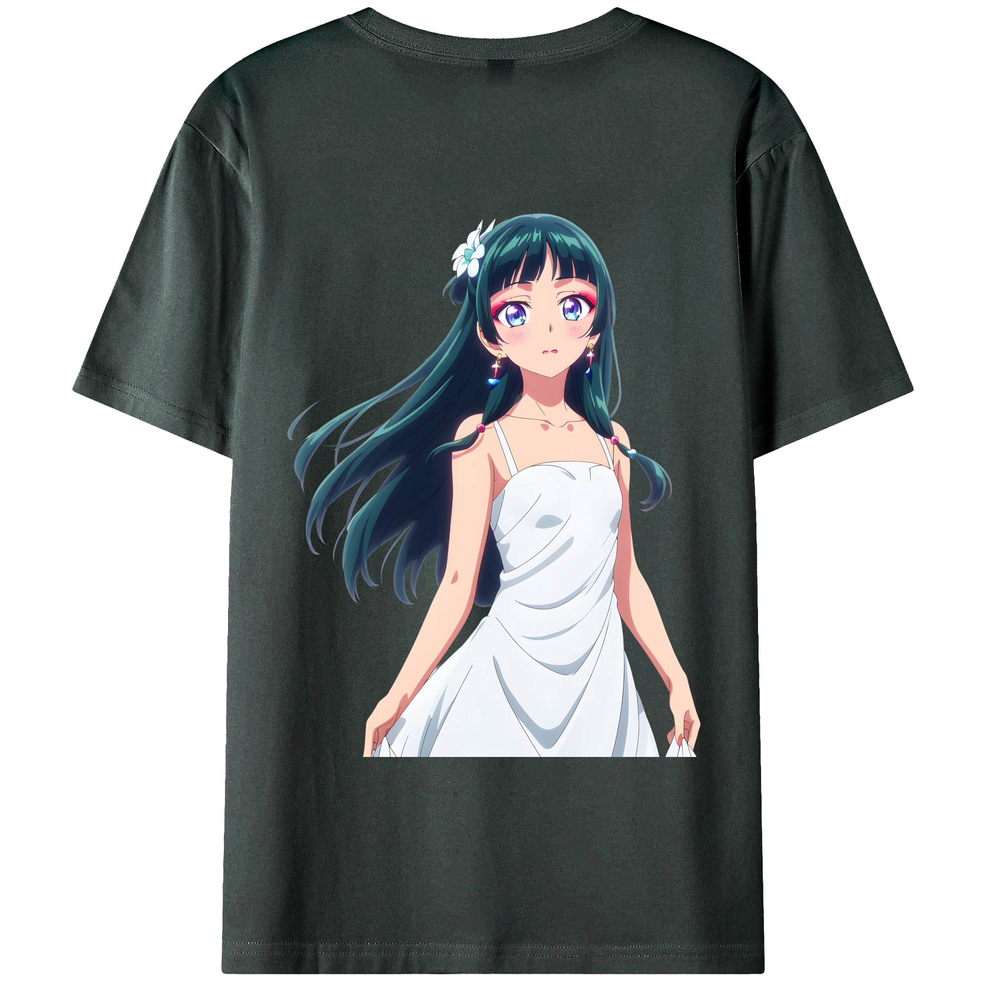 （画像用） 薬屋のひとりごと The Apothecary Diaries 綿100％ メンズ半袖Tシャツ（バックプリント） 通気性